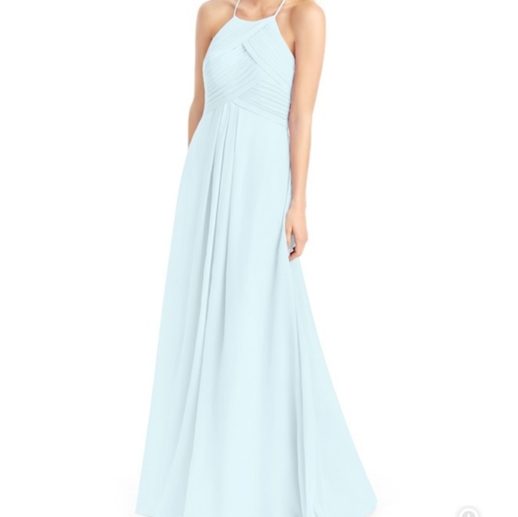 Azazie Ginger Gown in Mist - Picture 1 of 10